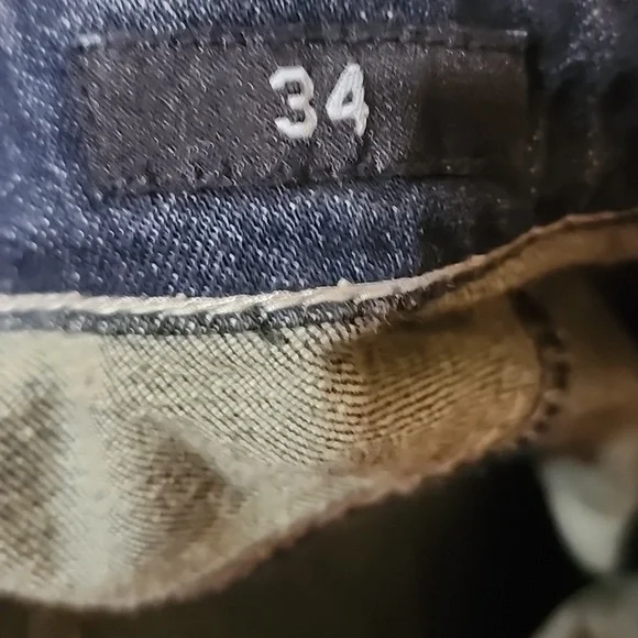 Affliction Blake Jeans Size 34  $175 Faded distressed NWOT 33in Inseam Cotton - Picture 8 of 8